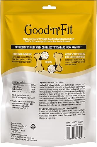 Miniatura 10 de Good 'n' Fit Twist Sticks hechos con cordero real, 15 unidades, trata a tu perro con masticables de cuero crudo de larga duración y altamente