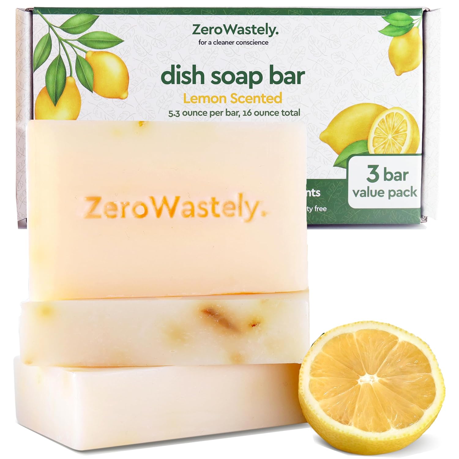 ZeroWastely Natural Dish Soap Bar