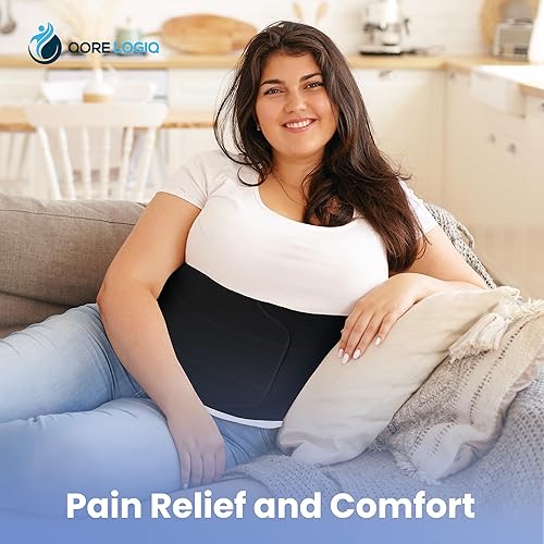 Miniatura 10 de Qore Logiq - Faja abdominal postoperatoria talla extra grande para hombres y mujeres más grandes banda posparto para el vientre prenda de compresión
