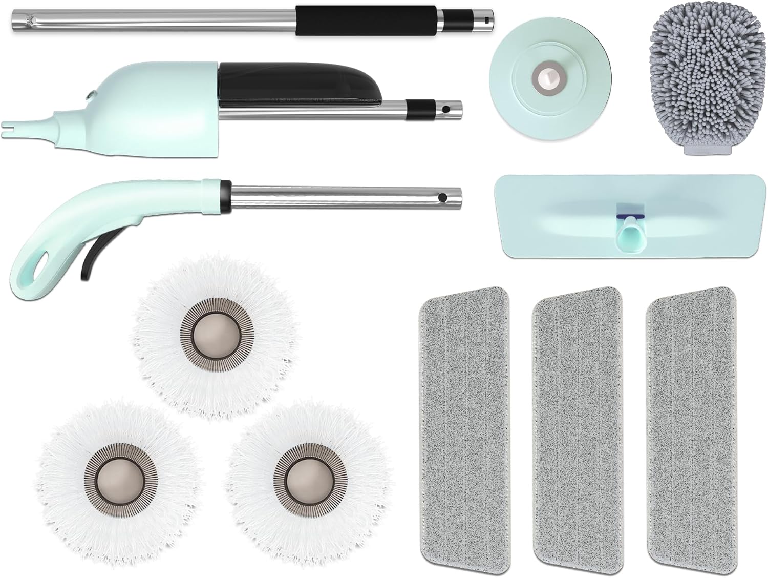 D3 Cleaning Spray Mop - Effortlessly Clean Floors with Adjustable Spray Nozzle, Microfiber Pad, and 360° Swivel Head - Innovative Design for Quick and Efficient Cleaning