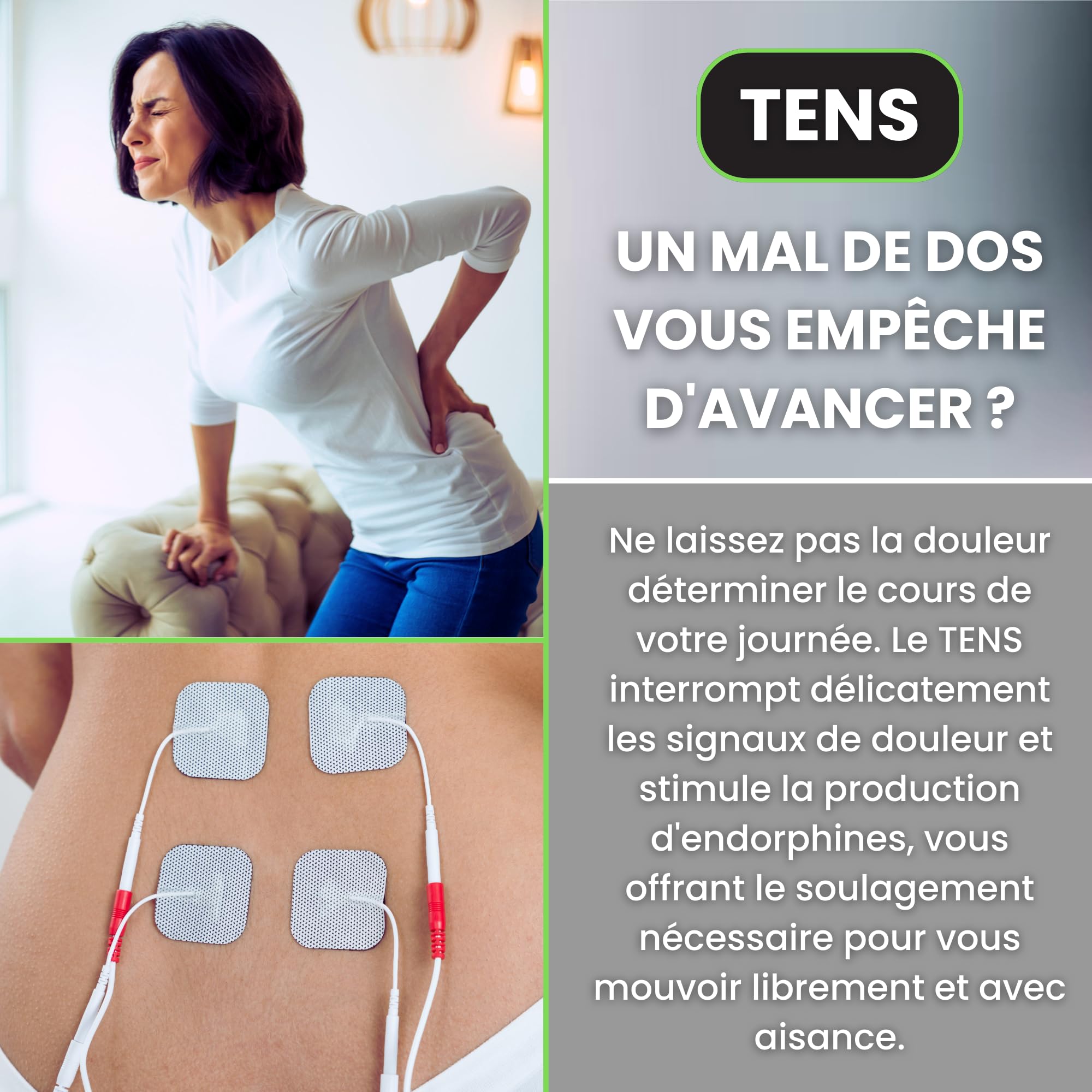 TensCare Unipro Appareil de Multithérapie TENS EMS IFT Microcourant Soulagement Douleur Renforcement Musculaire