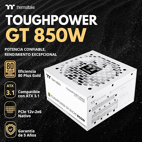 Alimentation PC Thermaltake Toughpower GT 850W Snow (80Plus Gold)(Modulaire) - Blanc - 2
