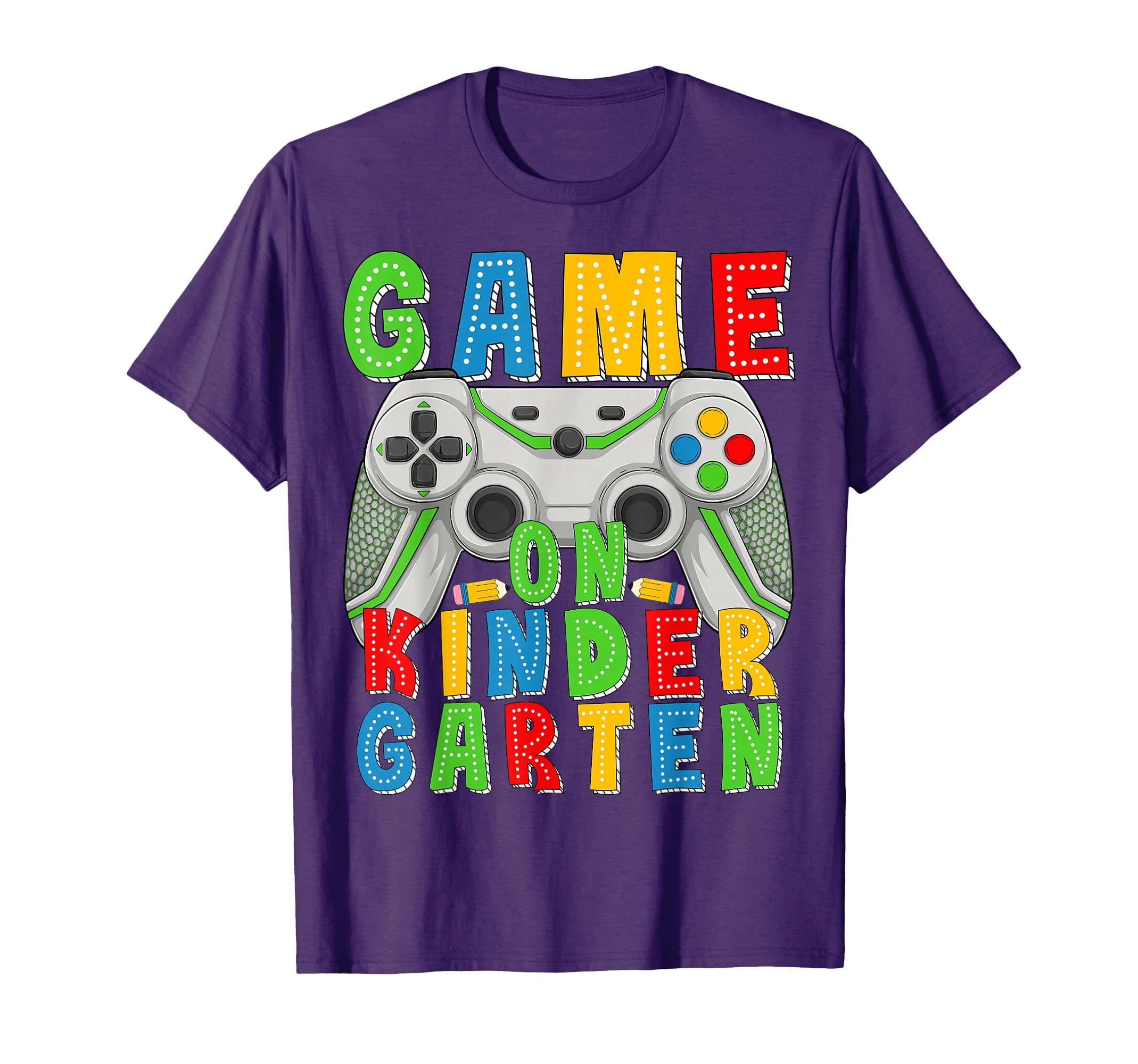 Game On Kindergarten Back To School Gamer Boys Kids Level T-Shirt