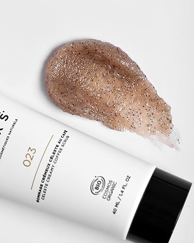 Miniatura 5 de TERRE DE MARS Celeste Creamy Face Coffee Scrub Cosmos Organic Certified Infundido con café en polvo manteca de karité girasol protege exfolia y