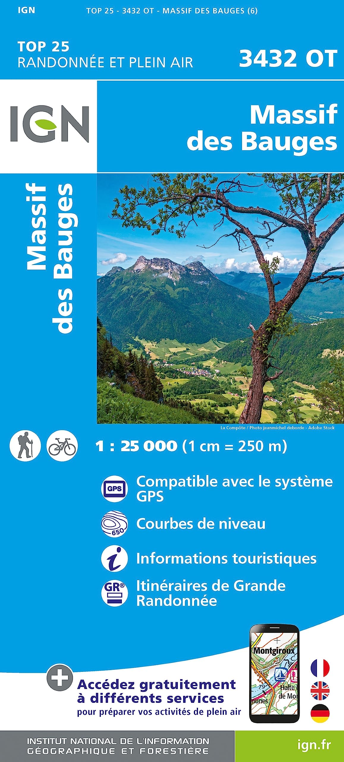 Massif des Bauges (3432OT) (TOP 25)