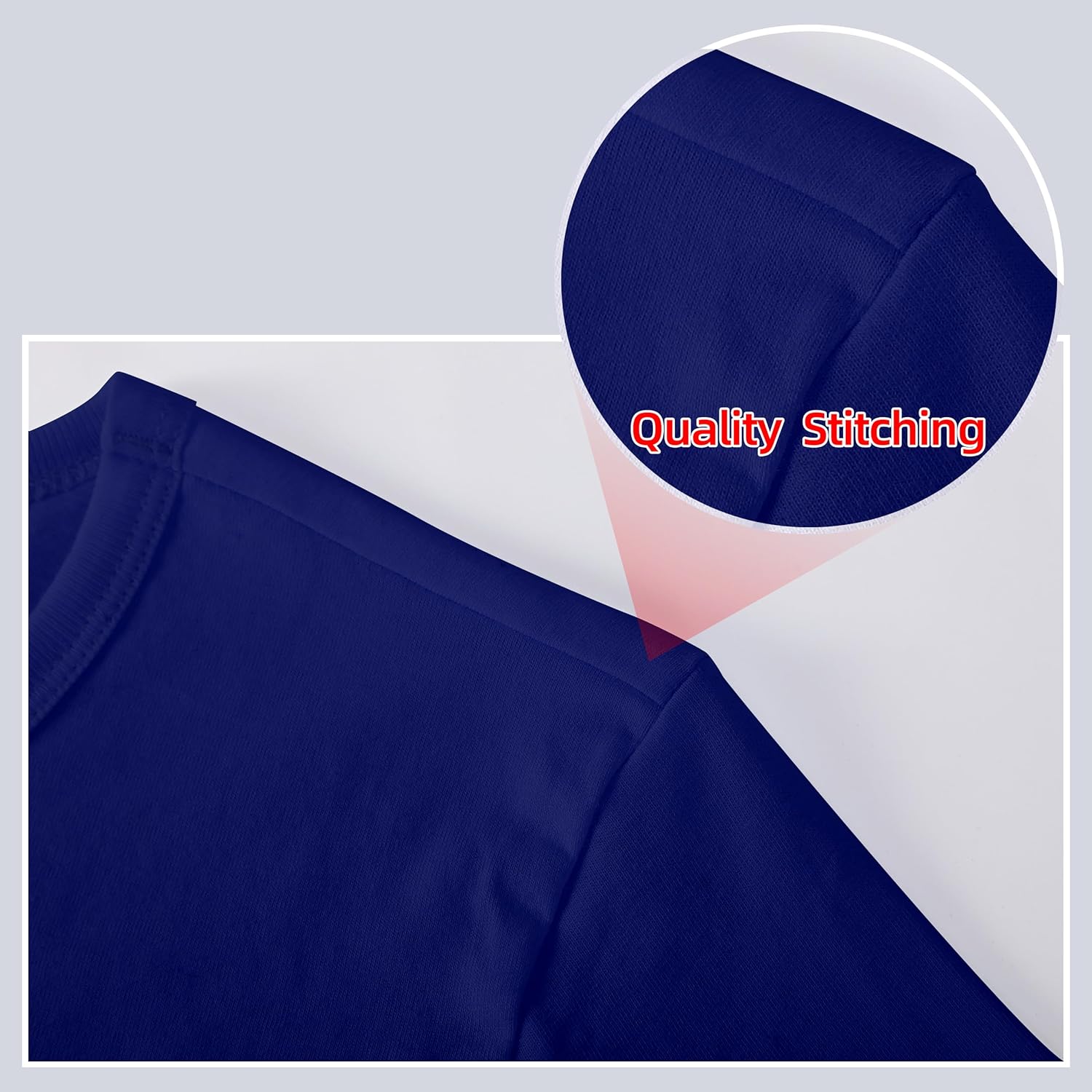 Boys/Kids/Toddlers Crew Neck Cotton T-Shirts Short Sleeve Summer Basic Tops(Age 2-12Y) - Image 2