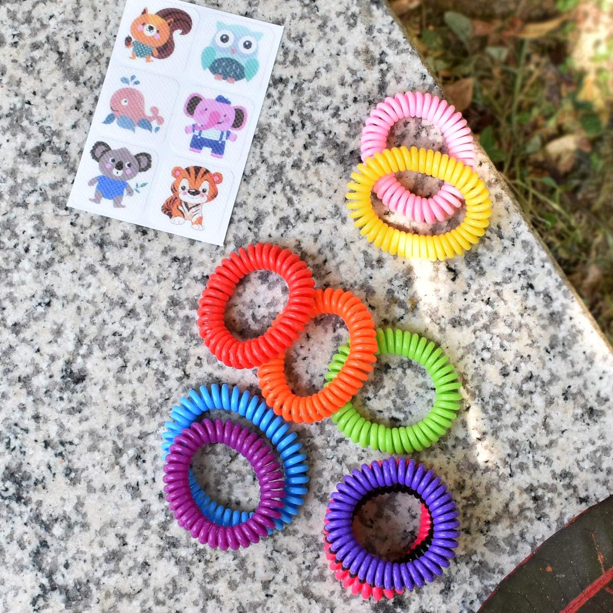 20 Pack Mosquito Bracelets with 4 Patches - Waterproof Wrist Bands for Kids & Adults, Natural Deet-Free Resealable - Image 6