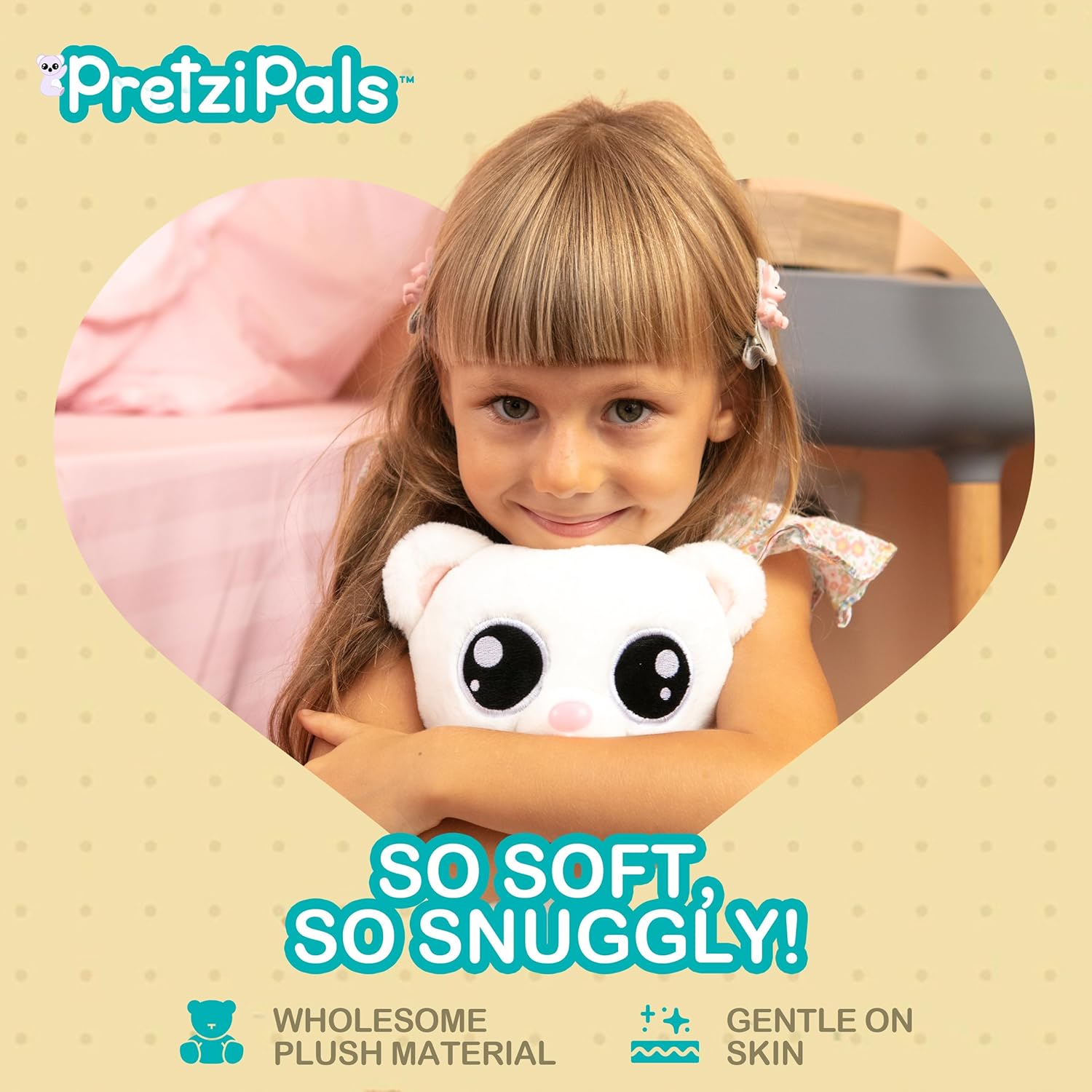 Plush White Teddy Bear - Stuffed Animal - 12 inches - Image 7