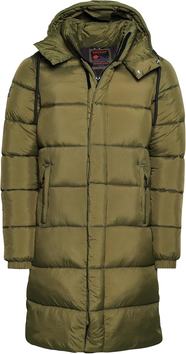 Superdry Ripstop Longline Puffer Winterjas Heren Superdry Ripstop Longline Puffer Winterjas Heren