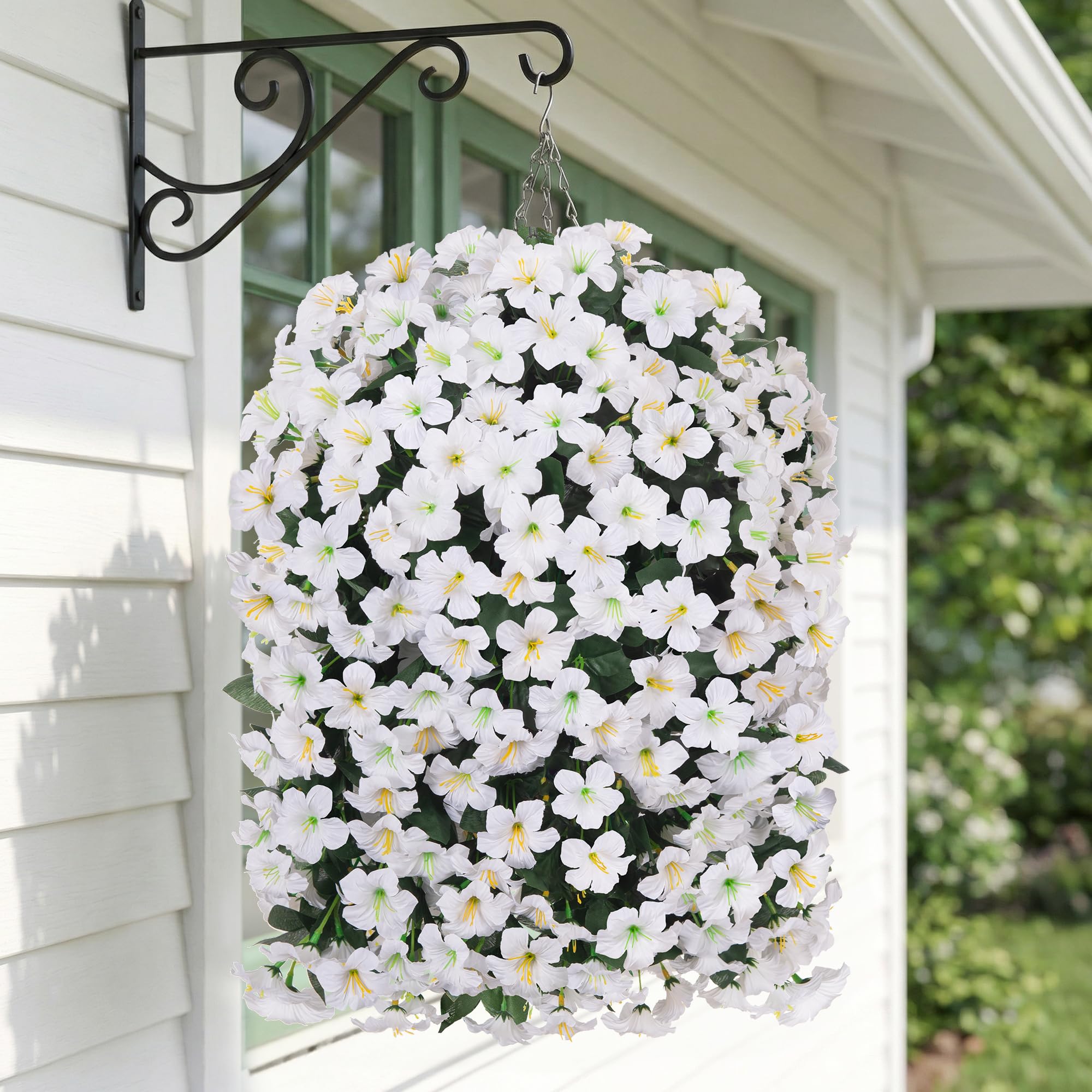 Amazon.com: HyeFlora Artificial Flowers with Basket for Outdoors