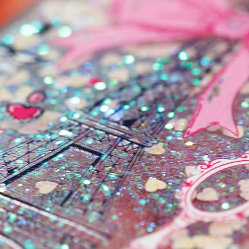 Miniatura 5 de Funda para iPhone 15 Quicksand Case, Glitter Floating Clear Quicksand Airbag Soft TPU Silicona a prueba de golpes de lente protector de pantalla