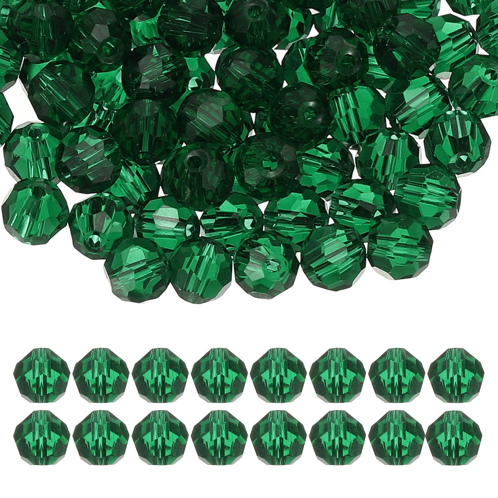 PATIKIL 10mm Round Crystal Beads
