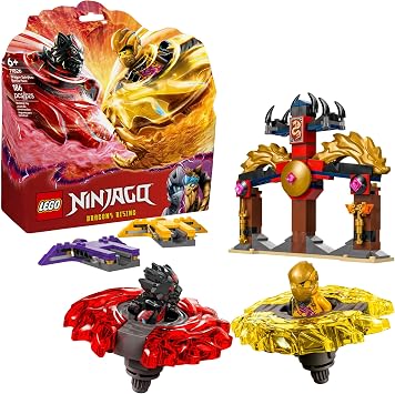 LEGO NINJAGO Dragon Spinjitzu Battle Pack - Spinning Blade Building Toy for Kids, Boys and Girls, Ages 6+ with 2 Minifigures - Gift Idea for Birthdays - 71826