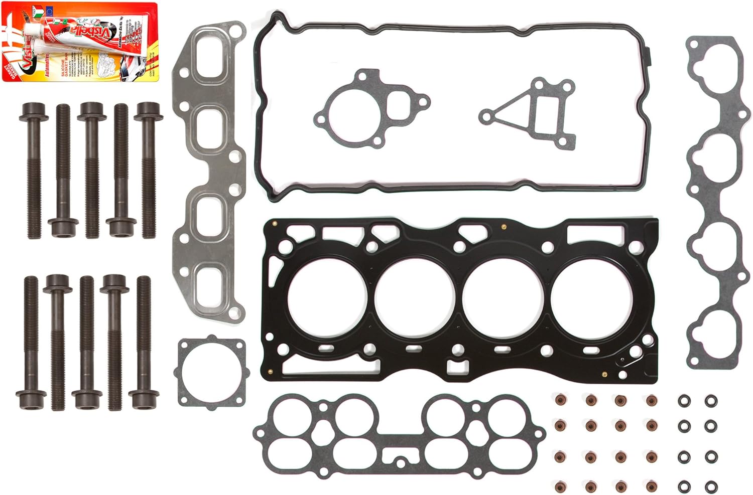 Compatible With 02-06 Nissan Sentra SE-R 2.5 Head Gasket Set Bolts