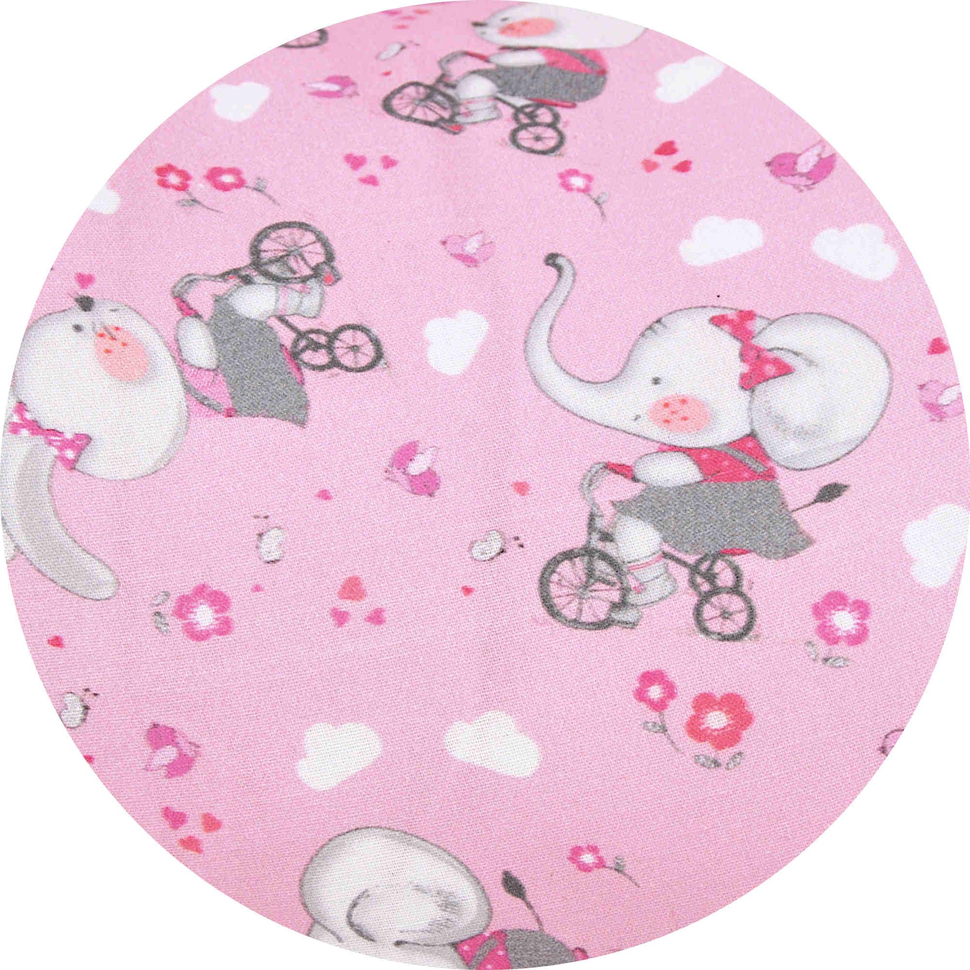Babysanity Cuscino Allattamento Kikka Gravidanza Neonato XXL con Federa Esterna 100% Cotone Alta Qualità Sfoderabile per le Future Mamme Pratica Borsa Viaggio Made In Italy (Animaletti Rosa)