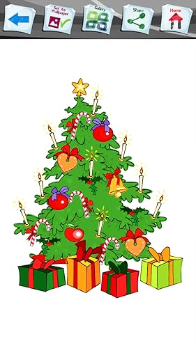 Livro de colorir de árvore de Natal