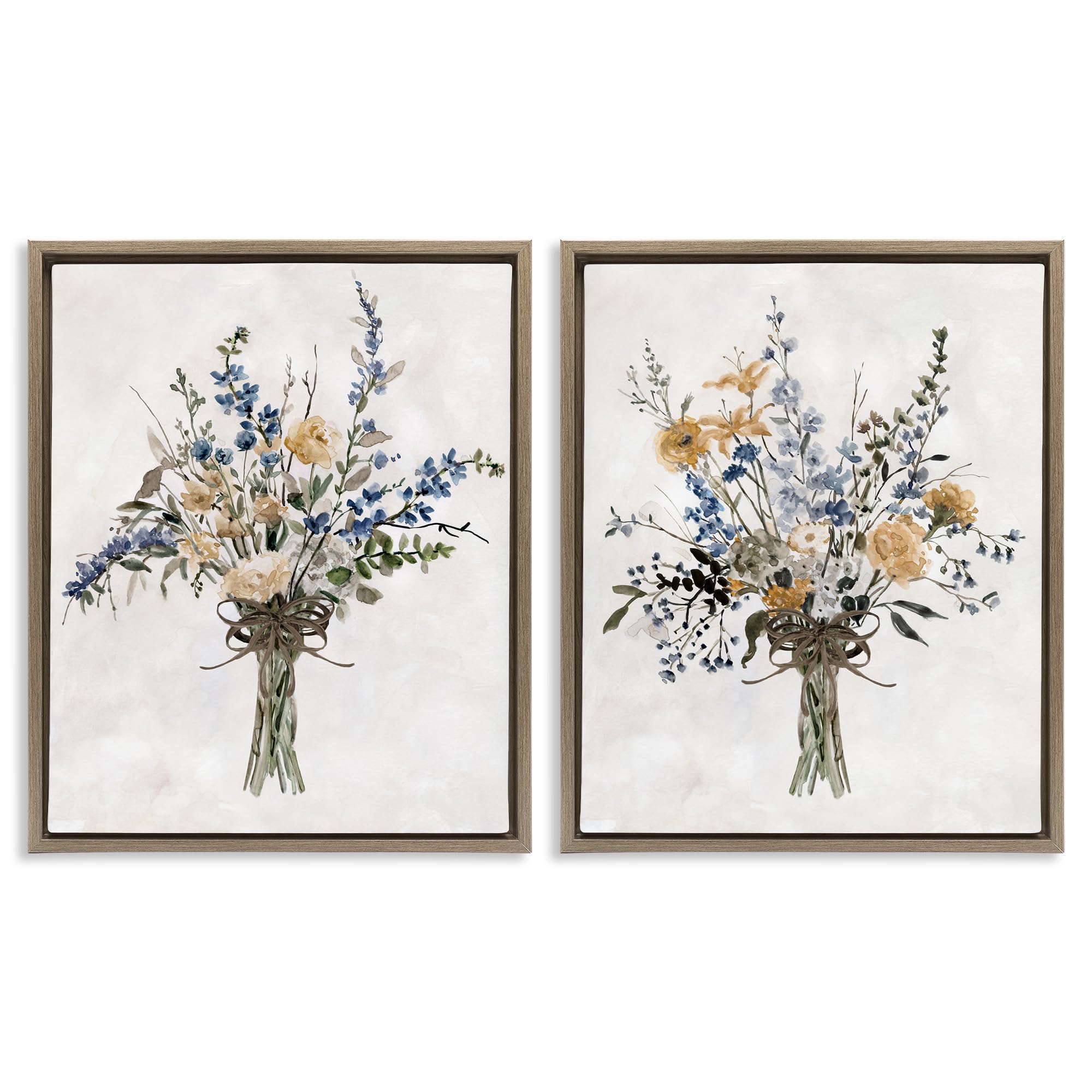 Stupell Industries French Wild Herb Bouquet 'Bushels Of Herbs'| 2Pc Floating Frame Art Set 2