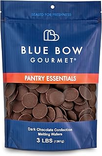 Dark Chocolate Melting Wafers – 3 lbs of Premium Candy Coating Chocolate – Smooth, Creamy & Easy to Melt for Baking, Dipping, Molding & Candy Making