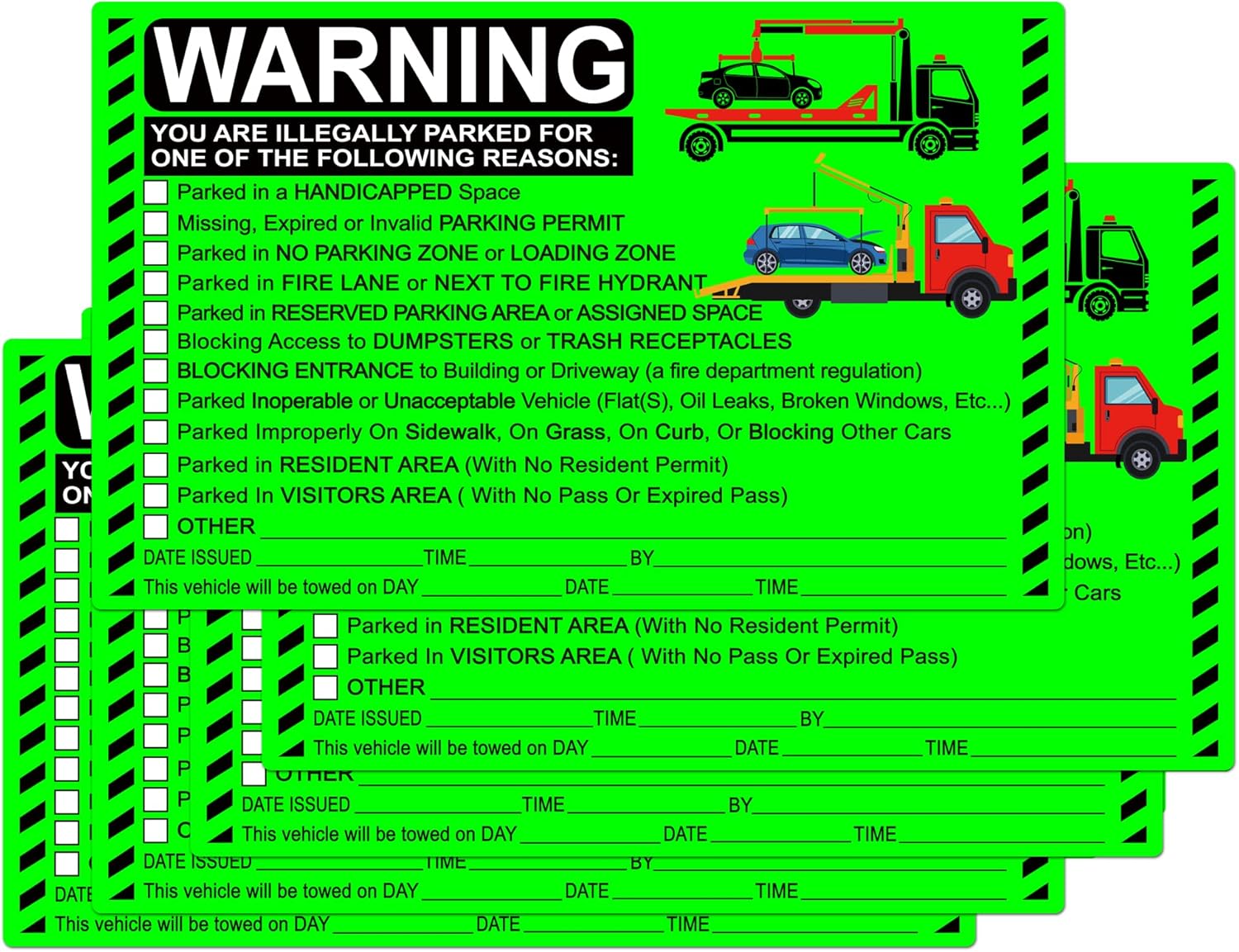Buy Parking Violation Stickers Hard to Remove You are Illegally Parked