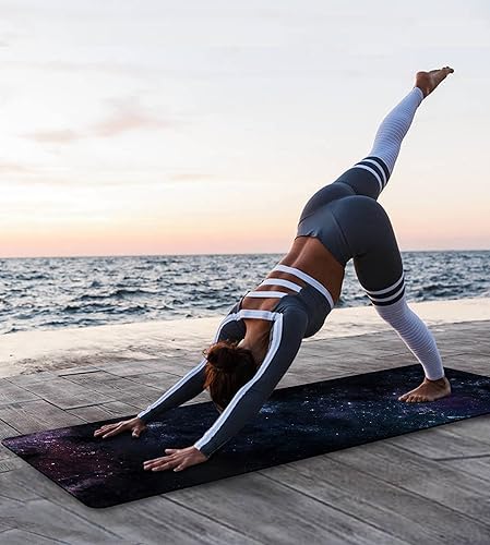 Miniatura 7 de Tapete de yoga antideslizante TPE para hombres y mujeres, tapete de entrenamiento grueso con correa de transporte, tapetes de fitness para