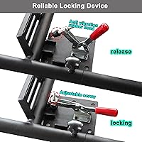 Vista 3 de Escalera plegable universal de 42 pulgadas para puerta trasera de camioneta, escalera plegable resistente con dispositivo de bloqueo, ajuste