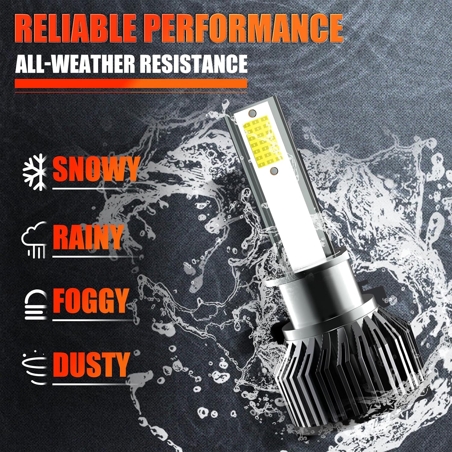 Compatible for Kia Forte, Forte Koup 2014 2015 2016 High Low Beam, Fog Light Bulbs, Pack of 6
