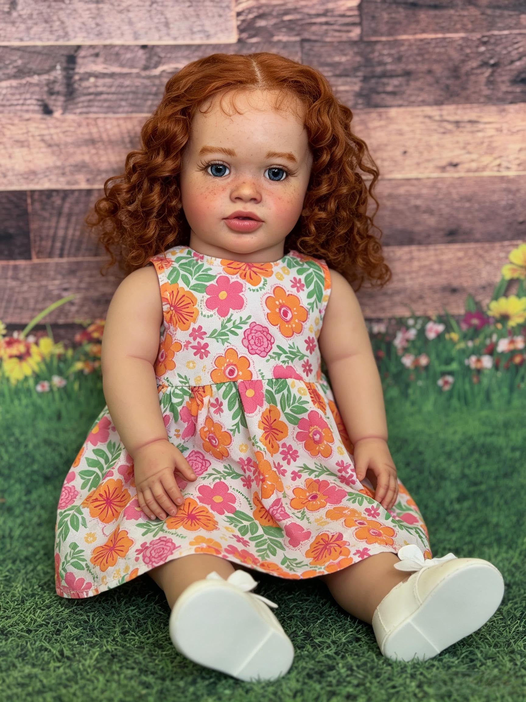 RXDOLL Lalka Reborn Pippa, duży rozmiar, realistyczna, Reborn maluch, dziewczyna, miękkie winylowe kończyny i tkanina, lalka, która wygląda naprawdę realistycznie, noworodek, zestaw zabawek dla dzieci