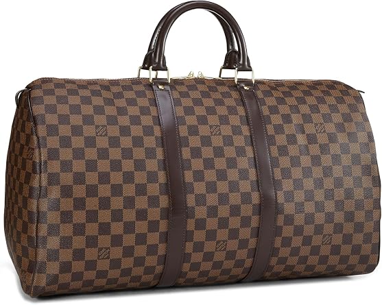 Pre-Loved Damier Ebene Keepall 50, Brown