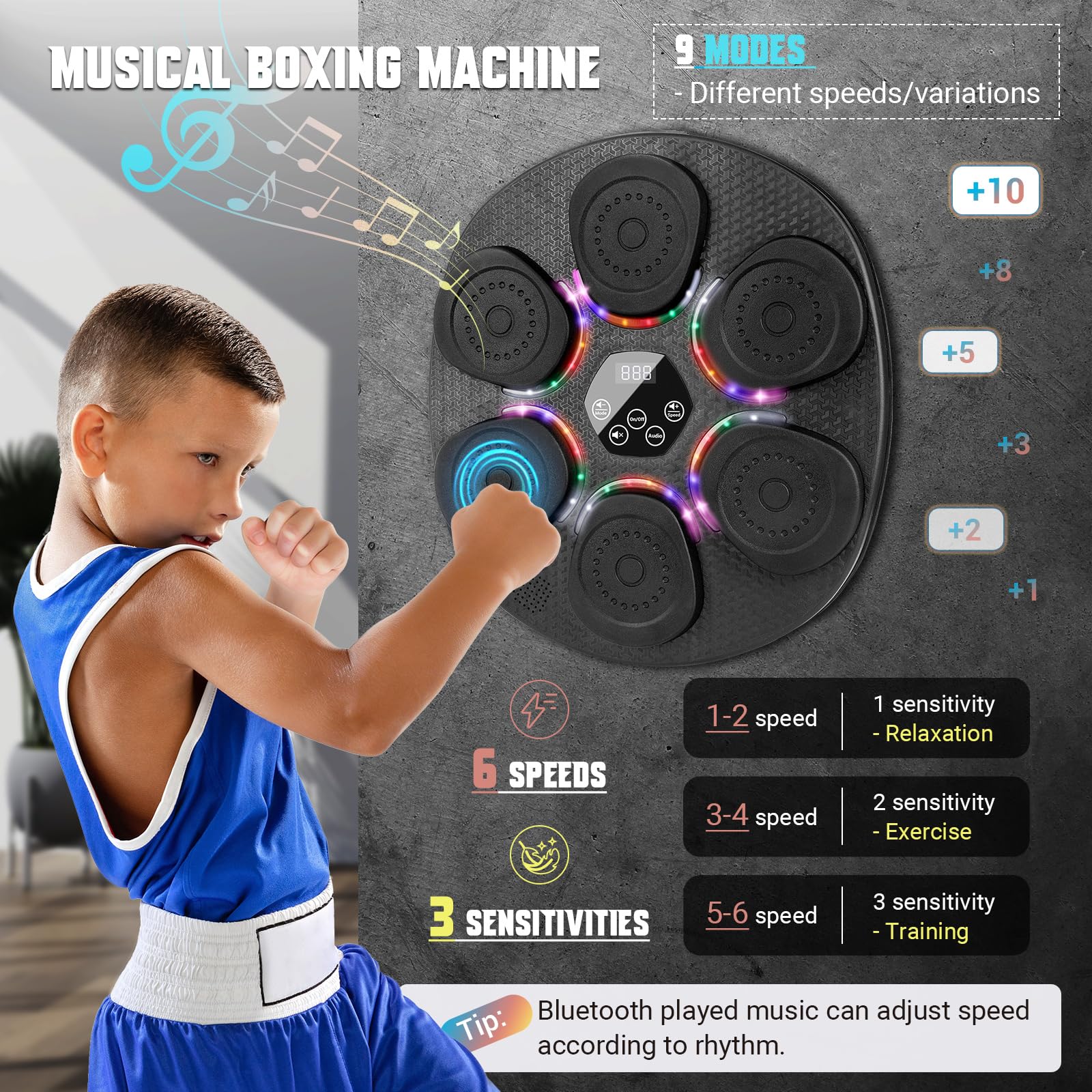 Amazon.com : Music Boxing Machine for Adults & Kids, Bluetooth