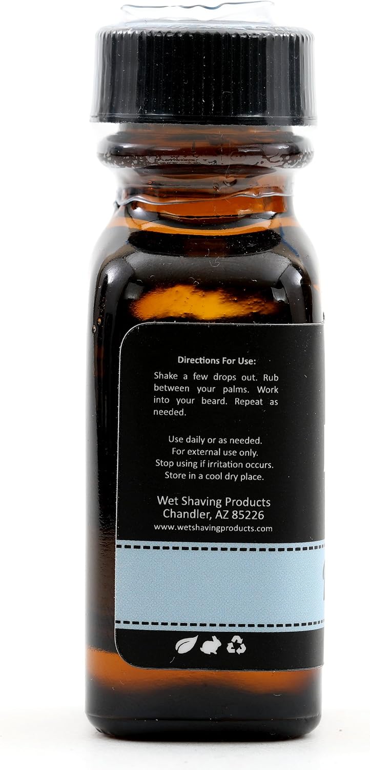 & Leave in Conditioner (Barbershop) - Best Beard Oil Scents - 100% Pure, Natural, Organic, & Vegan