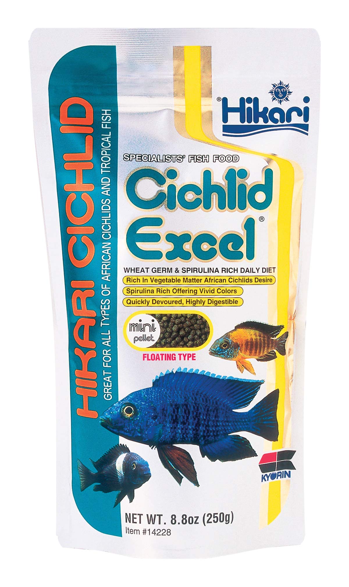 Hikari Cichlid Excel Floating Pellets for Pets, 250 g
