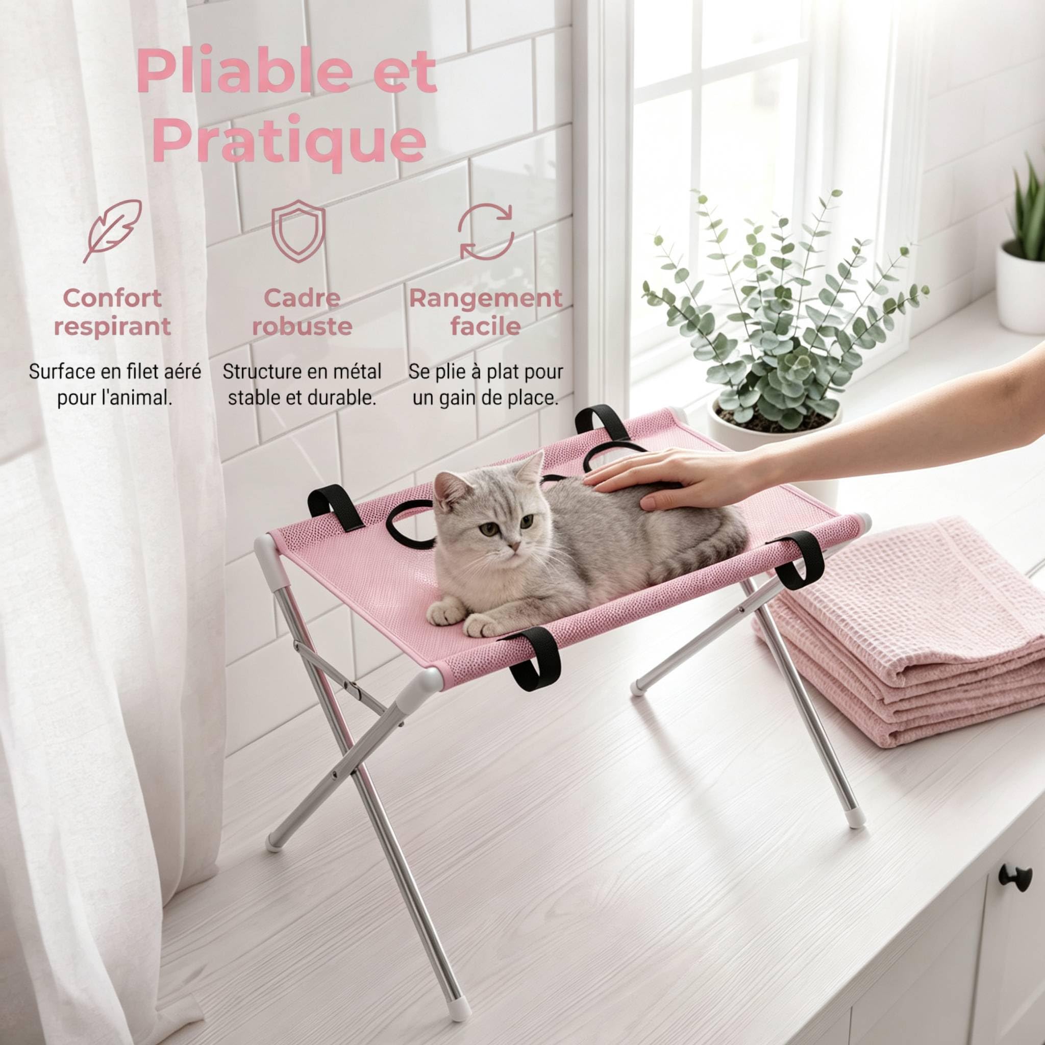 Table de Toilettage pour Chien Animaux, Table Support Cadre