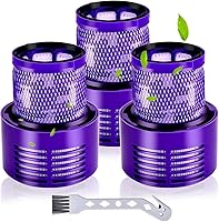 Vista 1 de Rebirthcare Paquete de 3 filtros SV12 V10 para Dyson V10 Animal V10 Absolute V10 Total Clean V10 Cyclone SV12 Filtro de vacío inalámbrico Piezas