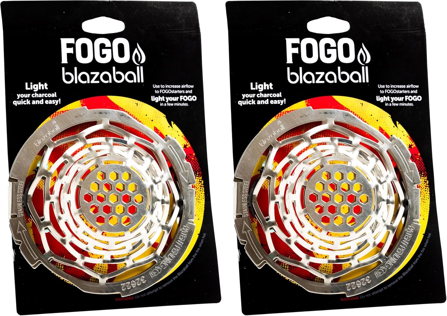 FOGO Premium Hardwood Lump Charcoal, Fogostarters, Natural Fire Starters, 30 Count Box
