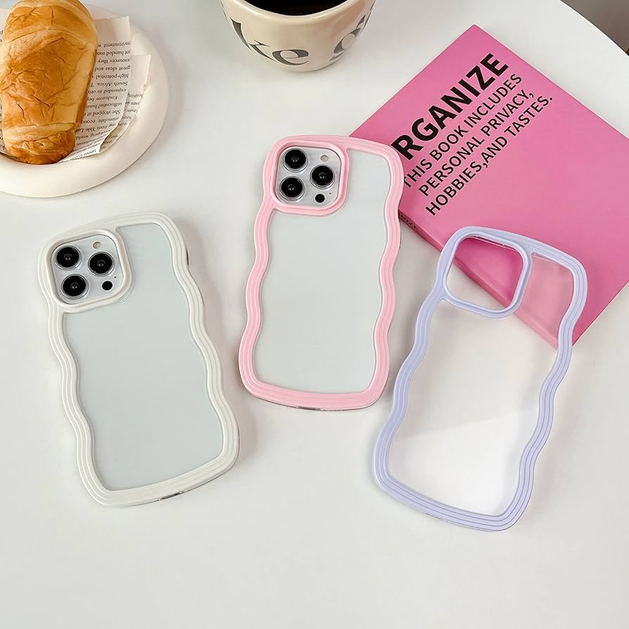 Amazon.com: XIZYO for iPhone 15 Pro Case, Curly Wave Frame