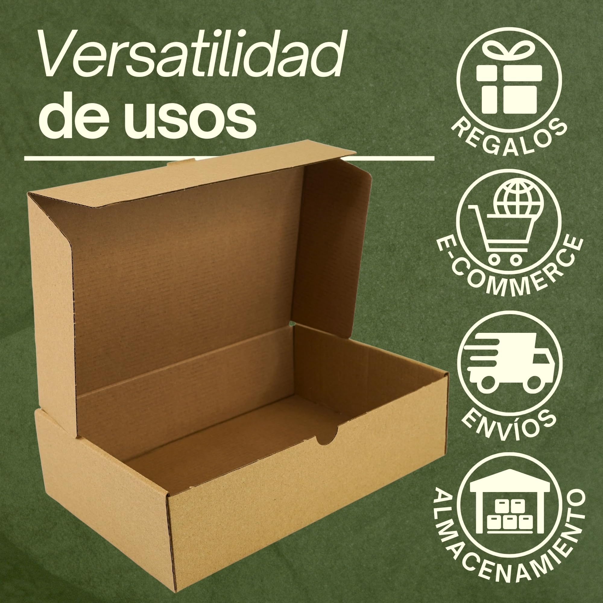 Cajas Carton Pequeñas para Envios 20Pcs | Caja Cartón Regalo | Cajas para Envios de Paquetes | Embalaje para Envíos | Packing Boxes | Cajas de Carton para Mudanzas | Cardboard Boxes 25x16x7cm