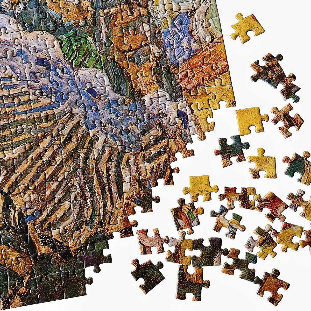 Moruska Lady with Fan by Gustav Klimt Jigsaw Puzzle 1000 Piece Art Puzzles for Adults