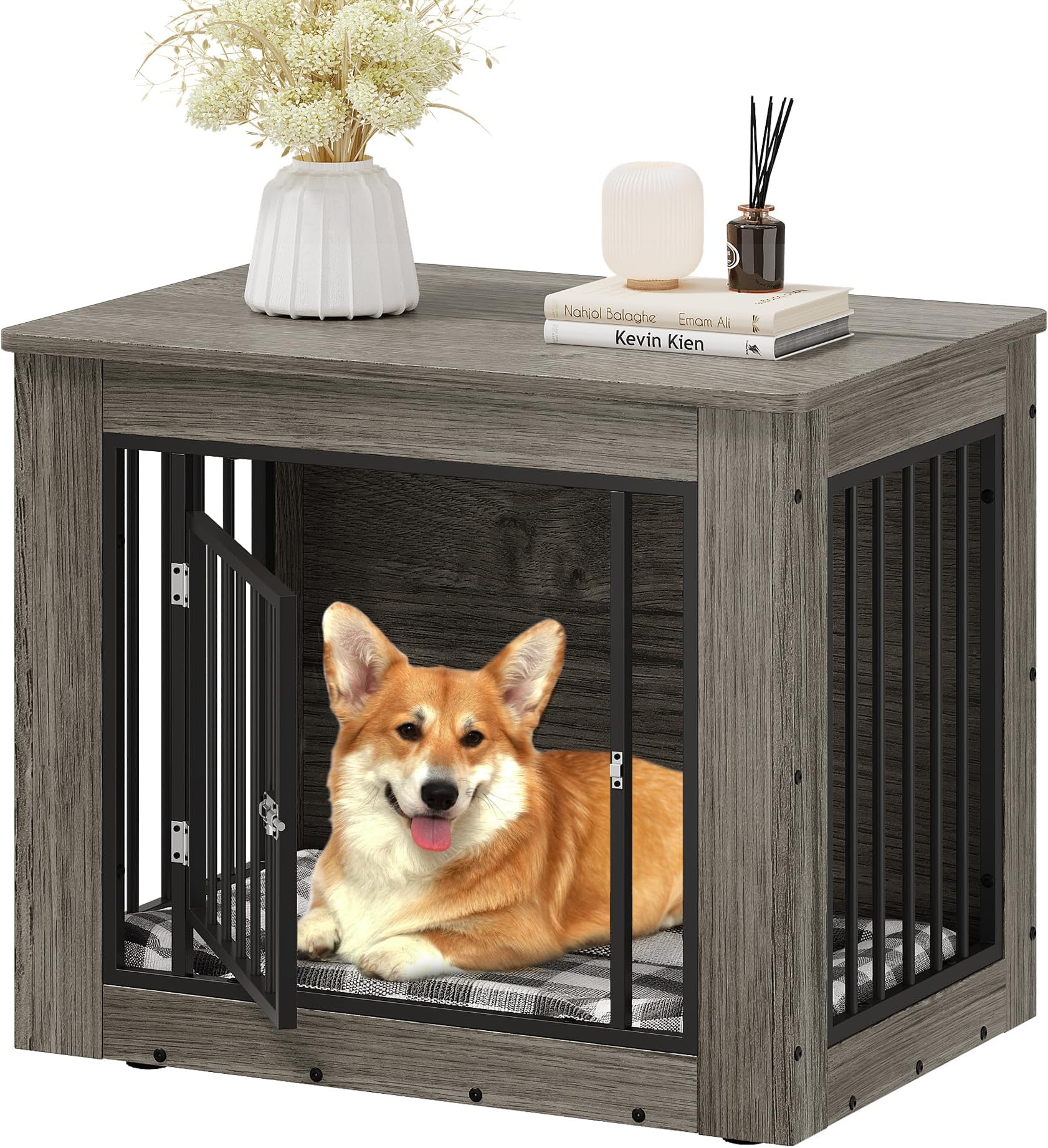 Photo inspiration: Gallery Detail: Amazon Com Yitahome Dog Crate Furniture For Medium Dogs Side