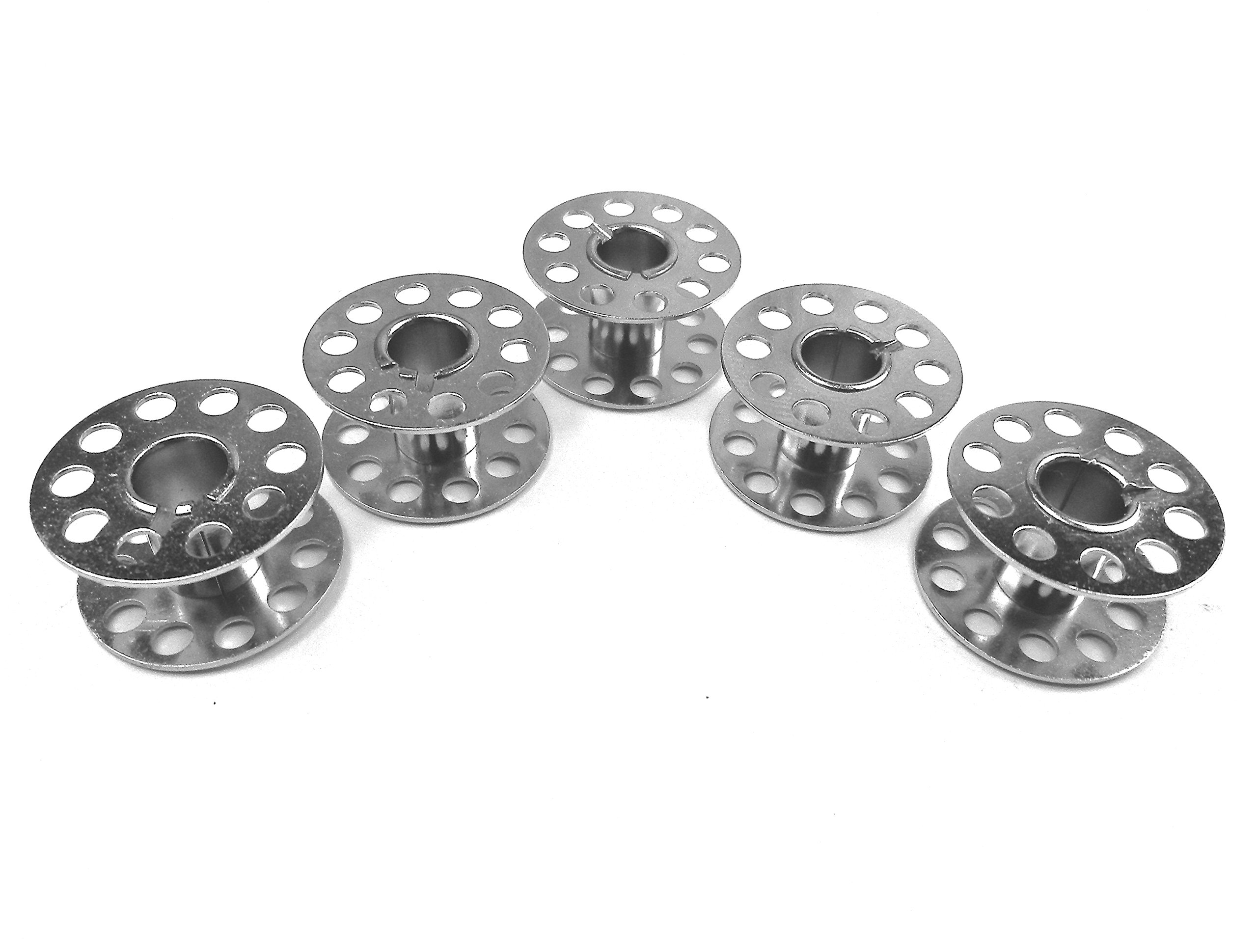 Runnertools 5 Metal Bobbins for Singer Tradition 2250, 2253 2259, 2263, 2273, 2282 by ZickZack Sewing Machine