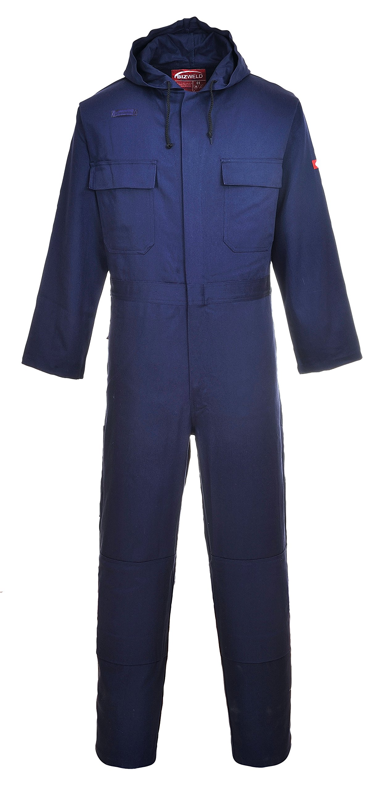 Portwest BIZ6 Bizweld Trudnopalny Kombinezon Kapturem, Regularny, Rozmiar 3XL, Granatowy