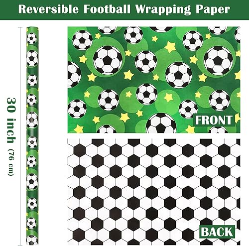 Vista 213 de WRAPAHOLIC Papel de regalo reversible, mini rollo, 17 pulgadas x 33 pies, adorable diseño de gato y azul sólido para cumpleaños, vacaciones