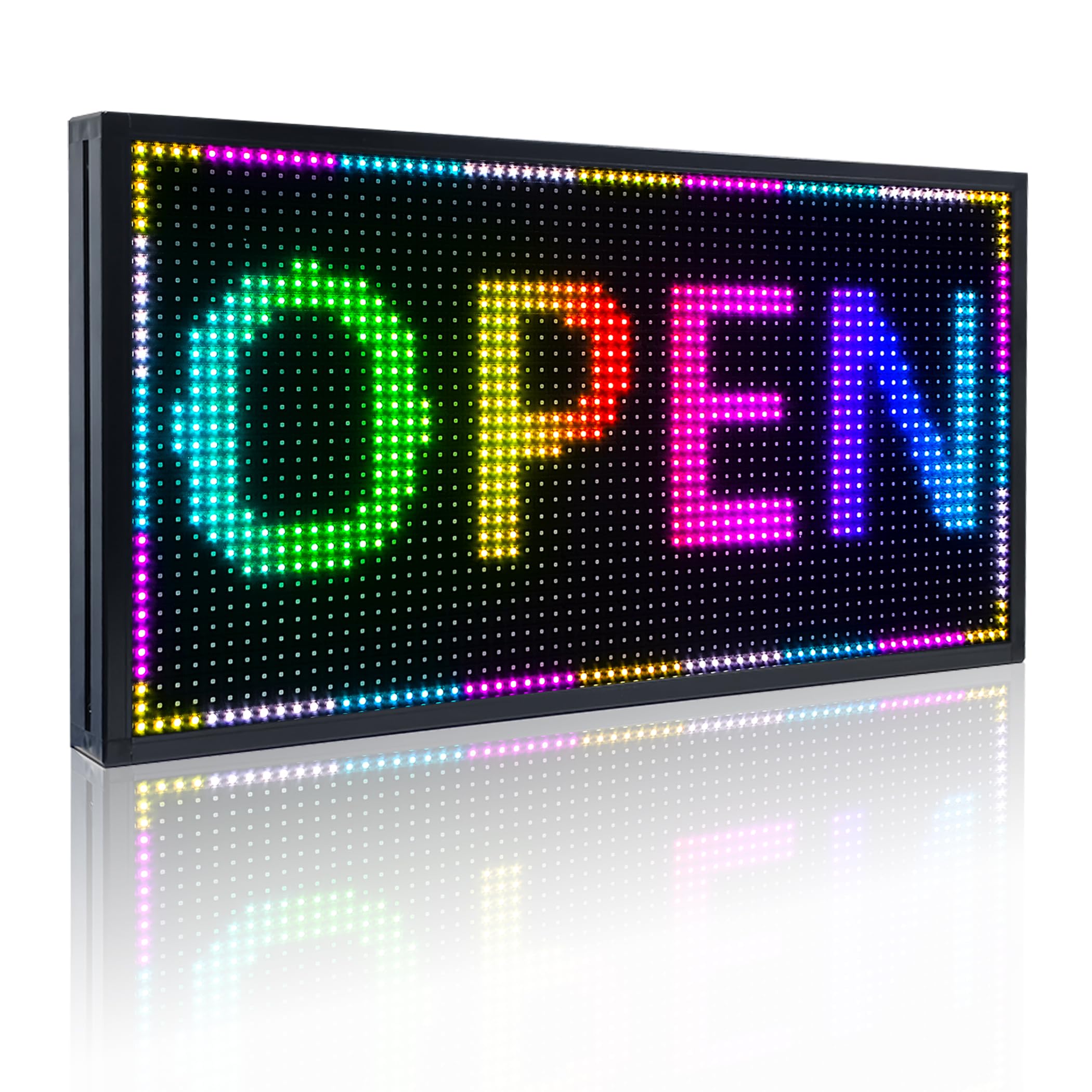P10(26" * 14") Open Led Scrolling Sign Programmable Digital Outdoor Message Board Message Board Wifi Control Display Screen Matrix Panel Electronic For Business Full Color