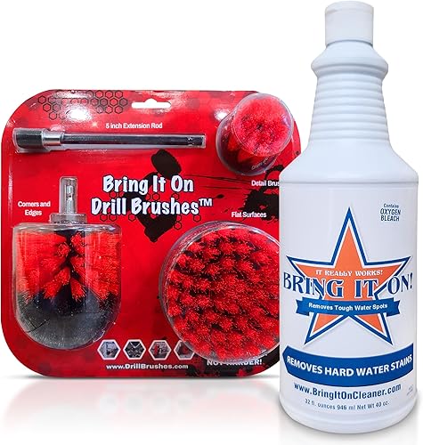 Juego de accesorios de cepillo limpiador para taladro, kit de limpieza de cepillo eléctrico y extensión de 5 pulgadas, 3 cepillos para uso en