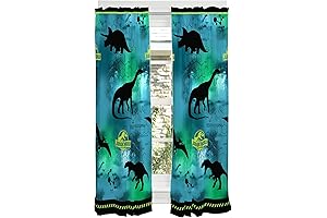 Dinosaur Curtains for Boys: Franco Kids' Jurassic World Curtains