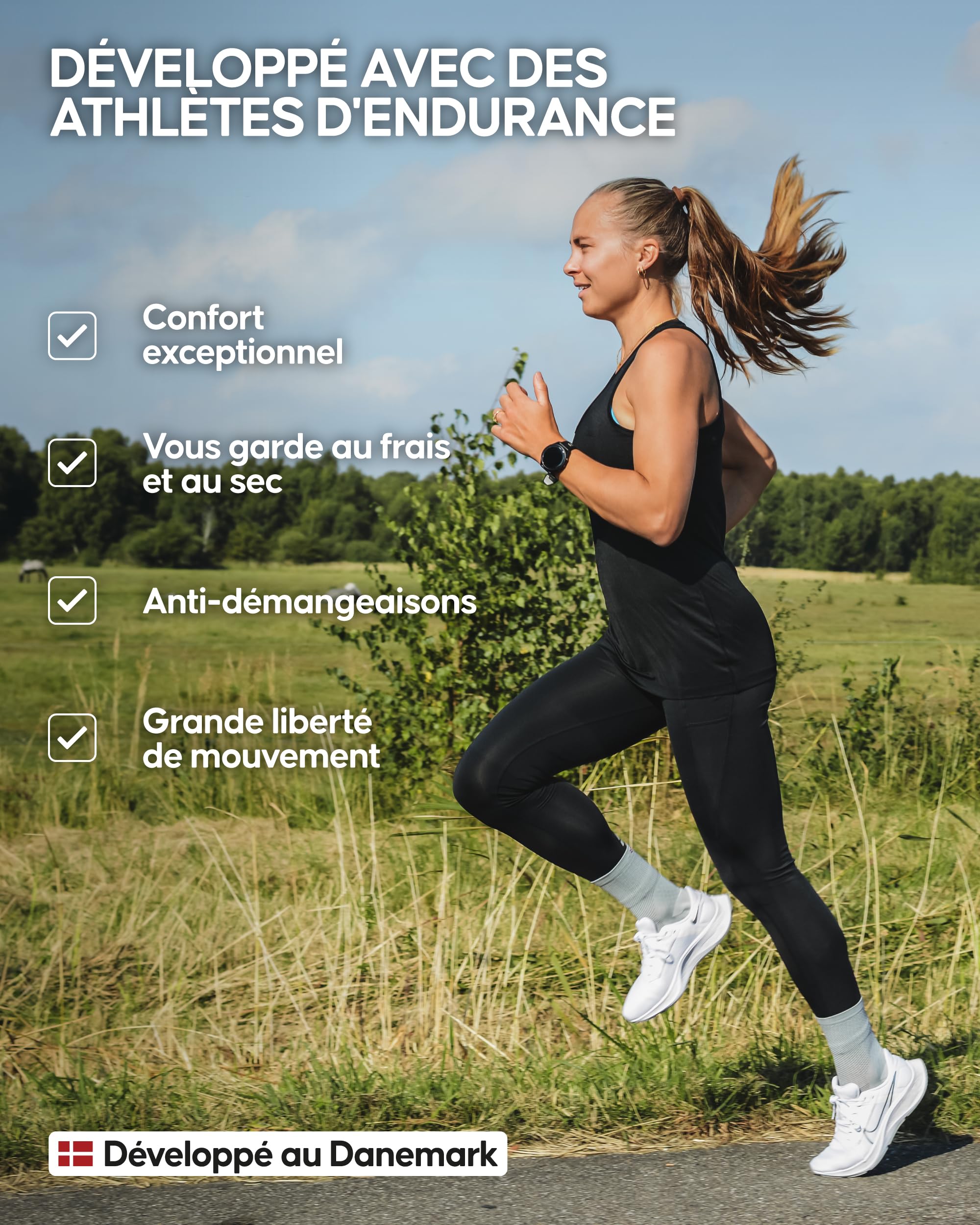 DANISH ENDURANCE Débardeur de Sport, Gilet de Course, sans Manches, Dos Nageur, pour Femmes, Lot de 1 ou 2 - T-Shirt pour Femme