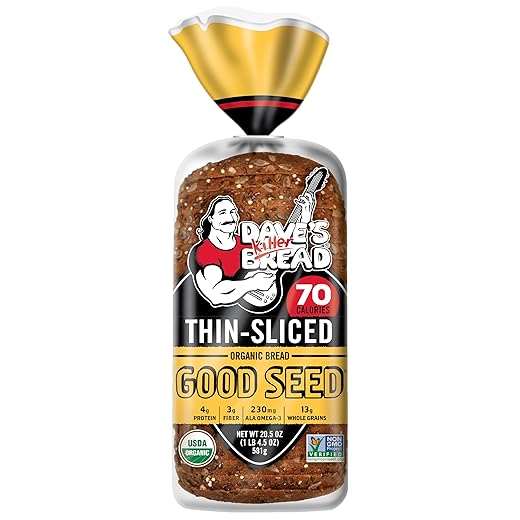 Dave's Killer Bread Good Seed Thin-Sliced, Organic Bread, 13g Whole Grains per Slice, 20.5 oz Loaf