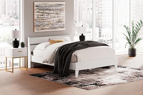 Miniatura 102 de Signature Design by Ashley Socalle Casual Twin Panel Platform Bed, Foundation or Box Spring Not Needed, Black Negro -,Blanco,Azul,Marrón miel,Beige