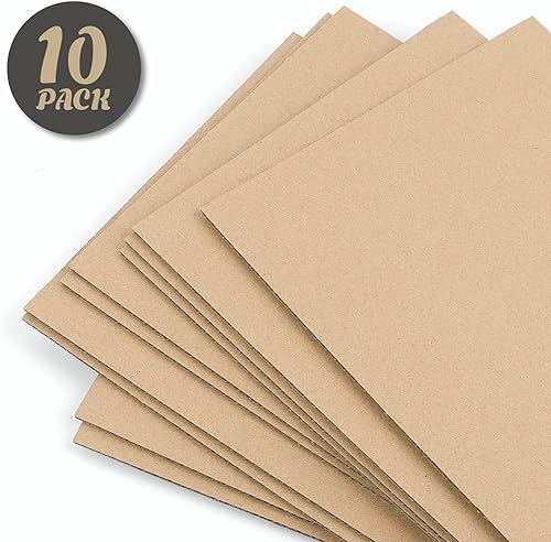 Miniatura 4 de Golden State Art, Paquete de 10 hojas de cartón corrugado de 9 x 12 pulgadas, almohadillas de cartón plano para embalaje, correo o manualidades (18