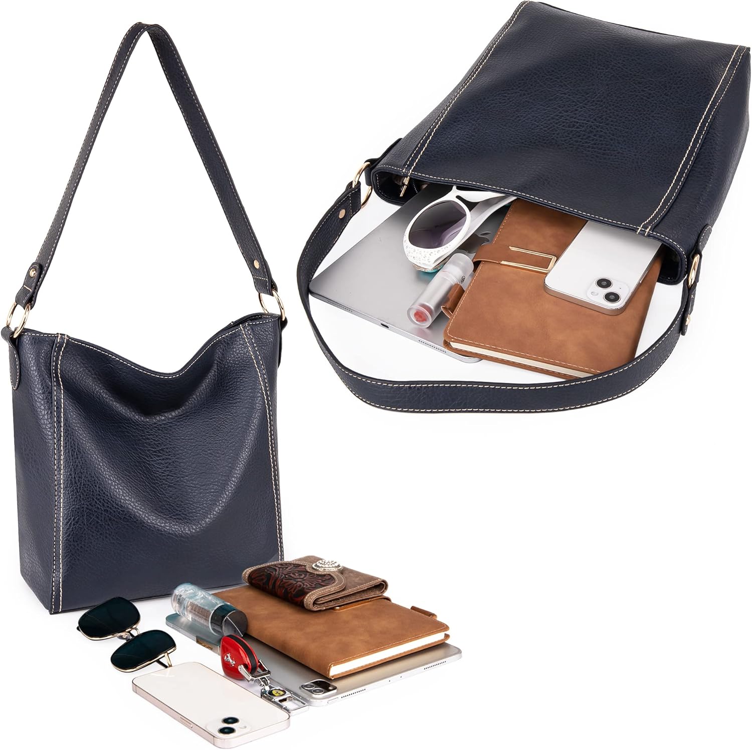 Montana West Purse for Women Trendy Soft Shoulder Purses and Handbags Hobo Bags - Image 3