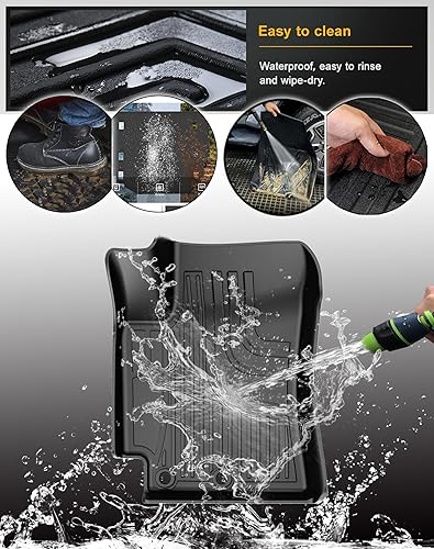 Miniatura 4 de Alfombrillas originales Rio para modelos Kia Rio Sedan y Hatchback 2018-2024  Alfombrillas antideslizantes de TPE de ajuste personalizado para 1 y 2